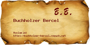 Buchholzer Bercel névjegykártya